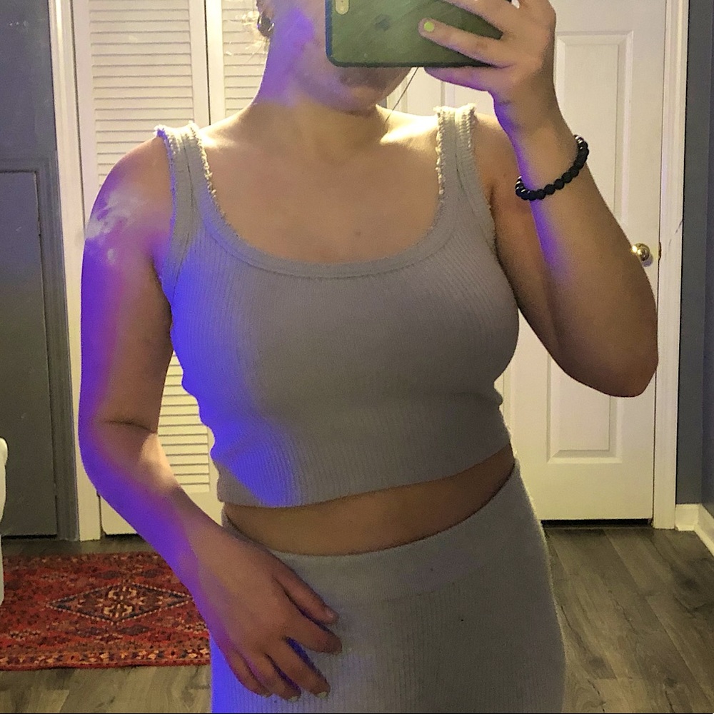 Urban outfitters rubbed knit tank